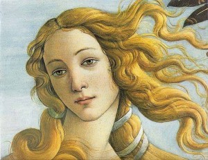 The birth of the goddess Venus - detail